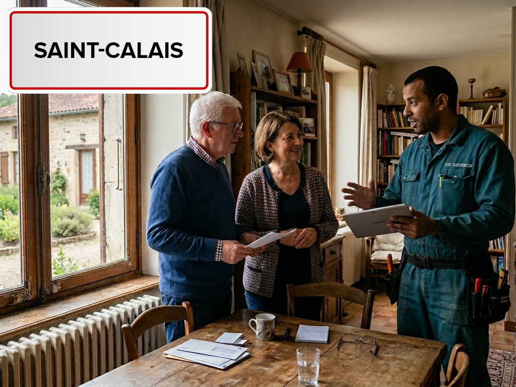 Installation de pompe à chaleur à Saint-Calais (72120) dans la Sarthe